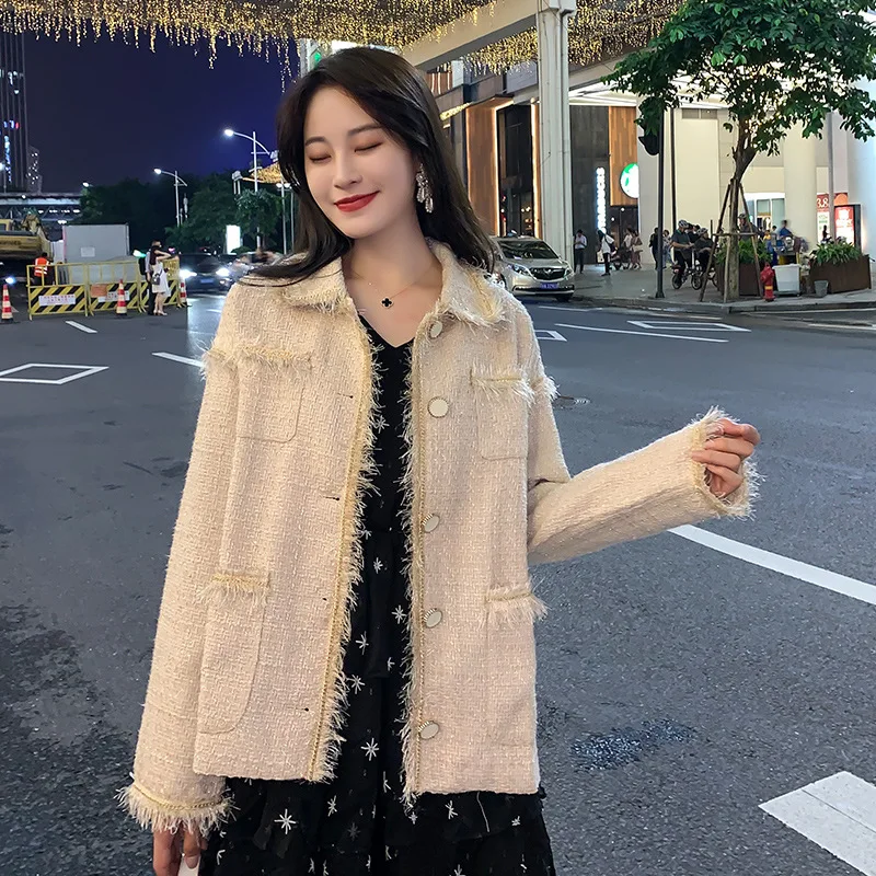 

Graceful Coat Women's Spring And Autumn 2019 New Style Popular Tops Very Fairy Small Coat Thin Short Coat Women's Fashion
