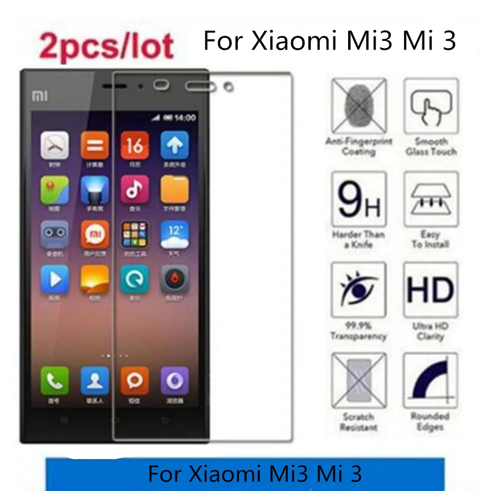Закаленное стекло для Xiaomi Mi3 Mi 3 Premium 2.5D Защитная пленка экрана | Мобильные