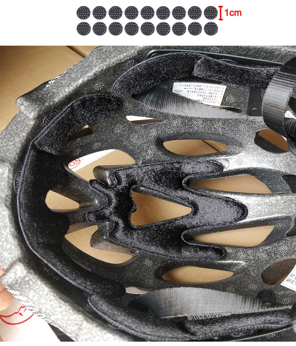 LOCLE Universal Cycling Helmet Pads Comfortable Sealed Sponge Bicycle Helmet of Inner Pads Top Helmet Padding Bike Helmet Pads