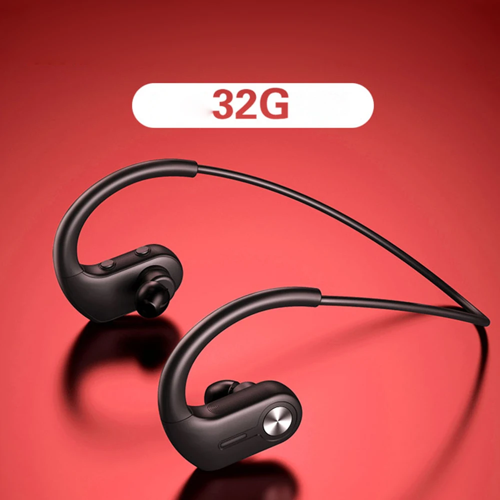 Benjie-Mini reproductor de música MP3 deportivo, audífonos colgantes montados en el oído inalámbrico, con Bluetooth, S10, 32GB
