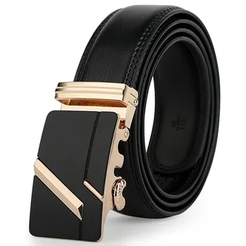 

New Mens Belts Fashion Cowskin Genuine Leather Buckle Waist High Quality Male Luxury Belts 2019 Gifts for Men Cinto Dos Homens