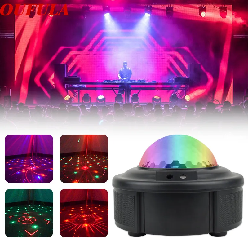 

LED laser magic ball lamp stage lights 90 patterns Christmas projection Mini disco flash color remote control new design