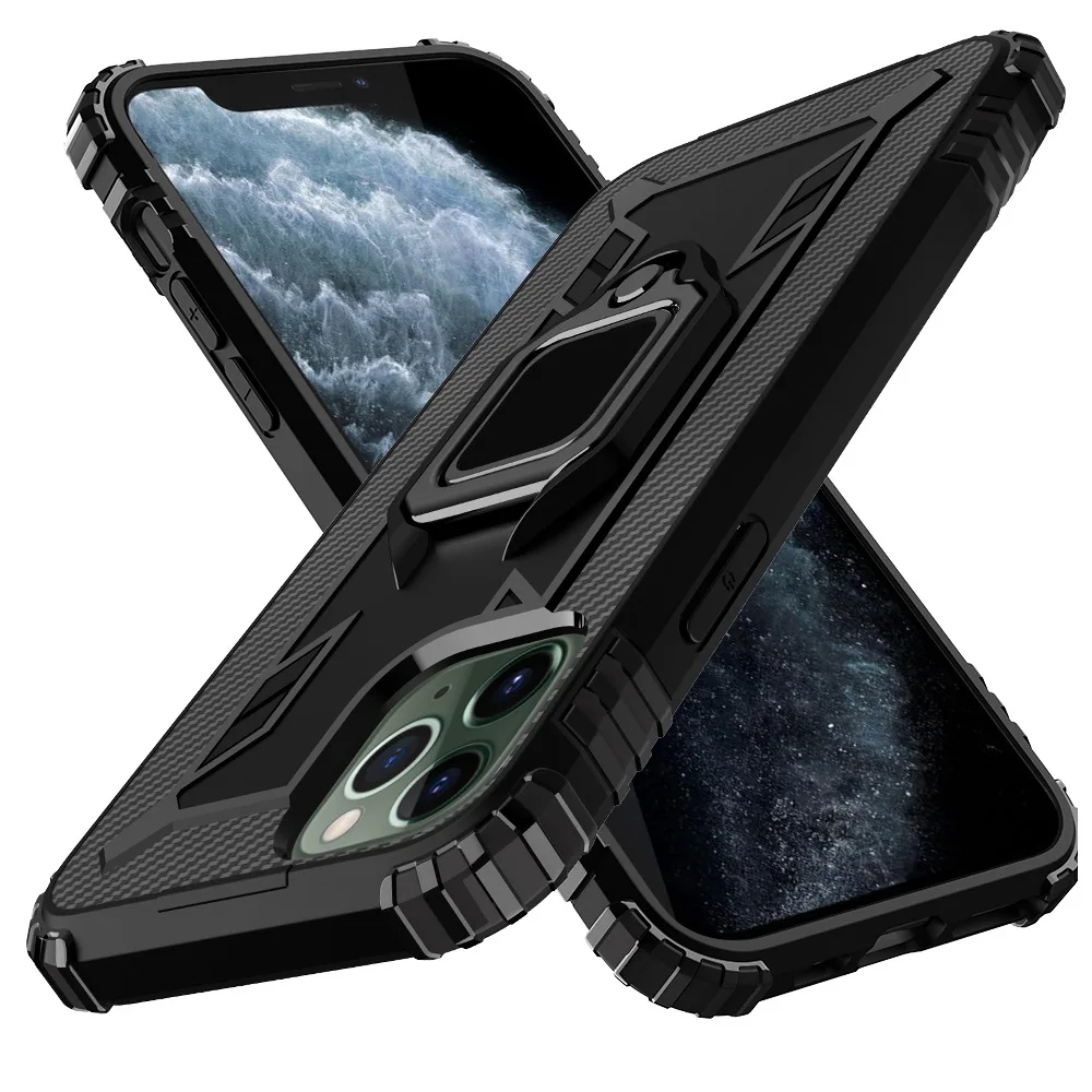 Для iPhone 11 Pro Чехол с кольцом на палец Подставкой Мягкий ТПУ чехол для телефона
