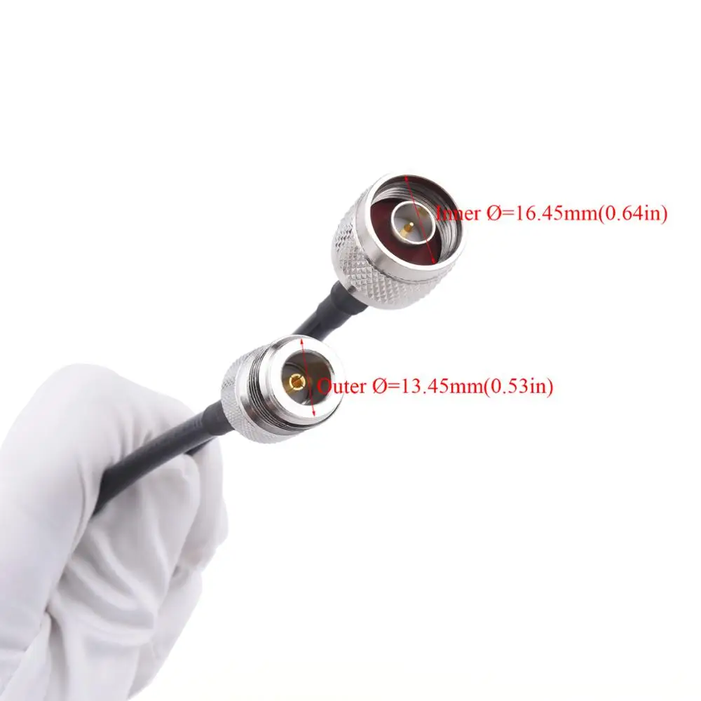 1-20M RG58/50-3 RF Coaxial Cable N Female to Male Extension Wire For Cellular Amplifier Signal Booster Antenna usb extension cable