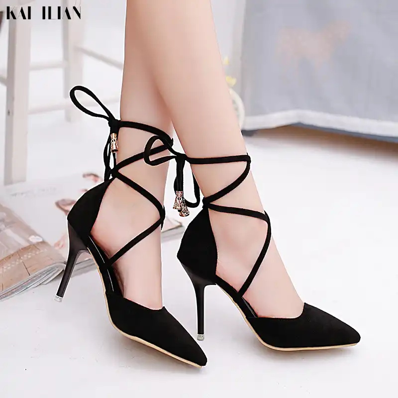 Tacones Con Cordones Cruzados Best Sale, UP TO 50% OFF | www.bravoplaya.com