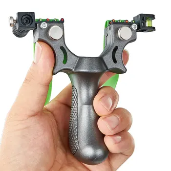 

Professional Hunting Slingshot Hunting Laser Aiming Slingshot Powerful With Rubber Band High Precision Outdoor Sport Shooting