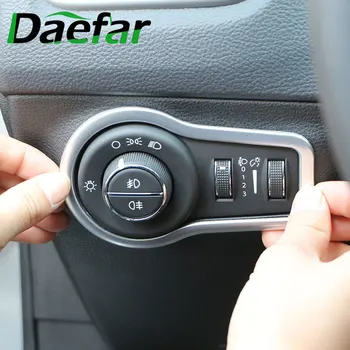 

Daefar Car Headlight Switch Knob Protection Cover Trim Sticker for Fiat 500X 500 X 2015 2016 2017 2018 2019 2020