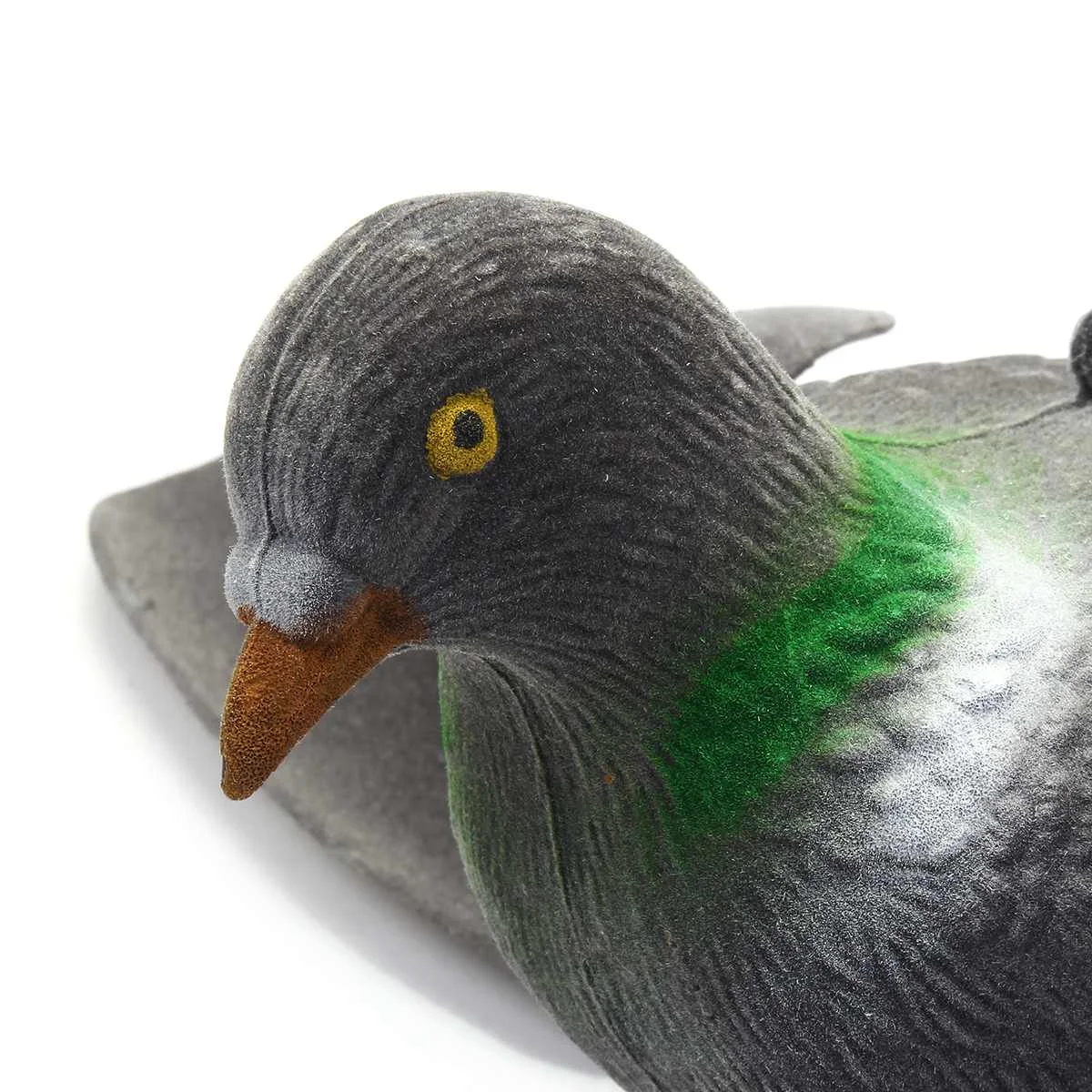 Flocked Fake Pigeon-Hunting Shooting Decoy Deterrent Repeller Garden Lawn Decor Helps to Protect Plants Natural Look