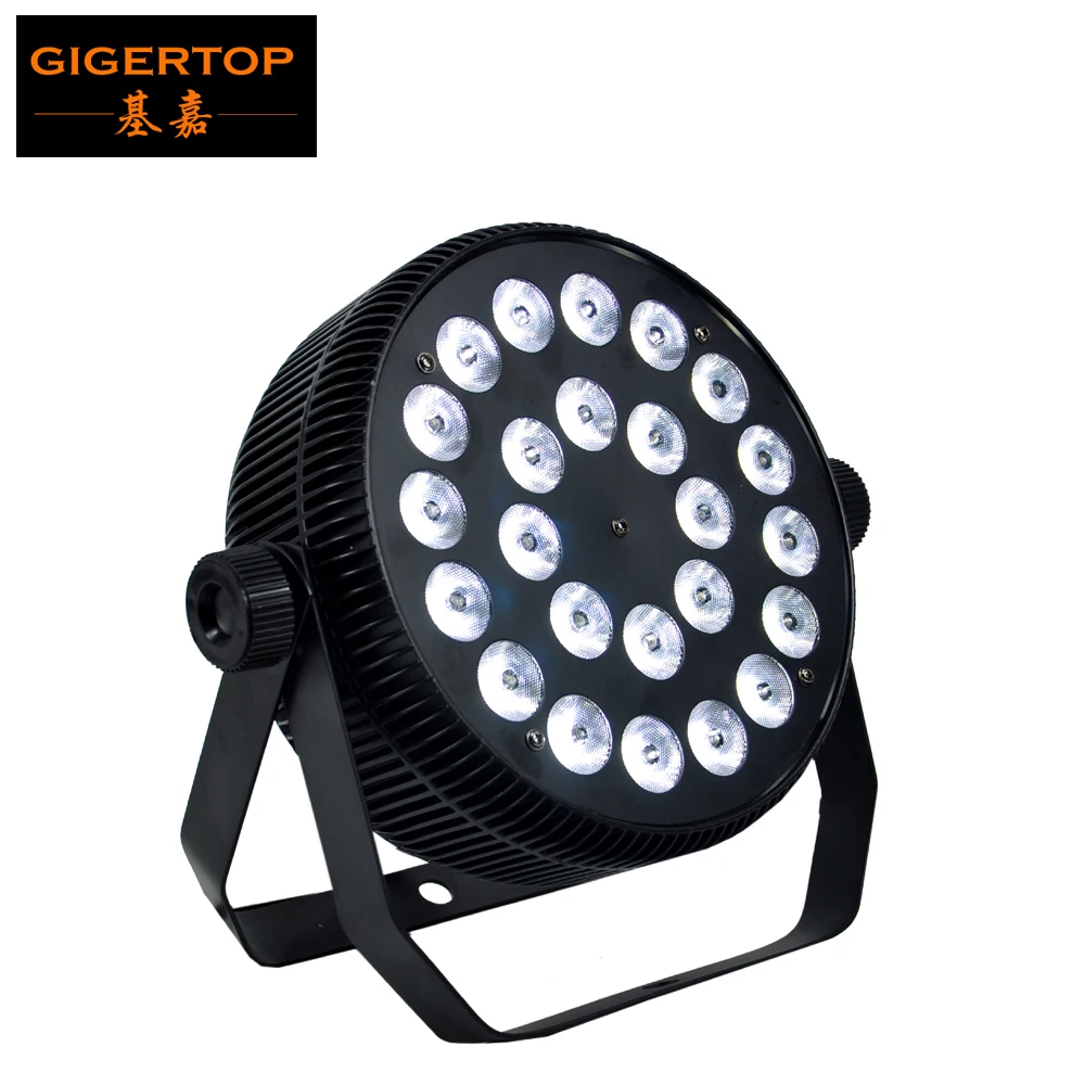Gigertop Новый 24x12 Вт RGBW светодиодный плоский Алюминий Led Par Светильник Тихая