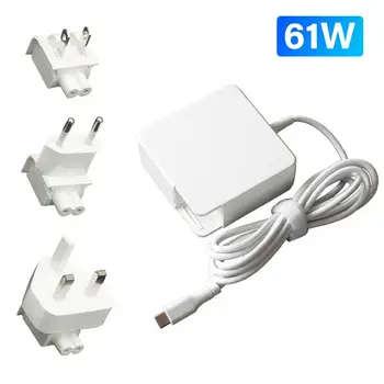 

Replacement 61W Type-C AC US/EU/UK Plug Power Supply Adapter Laptop Charger for M-acbook 1/2