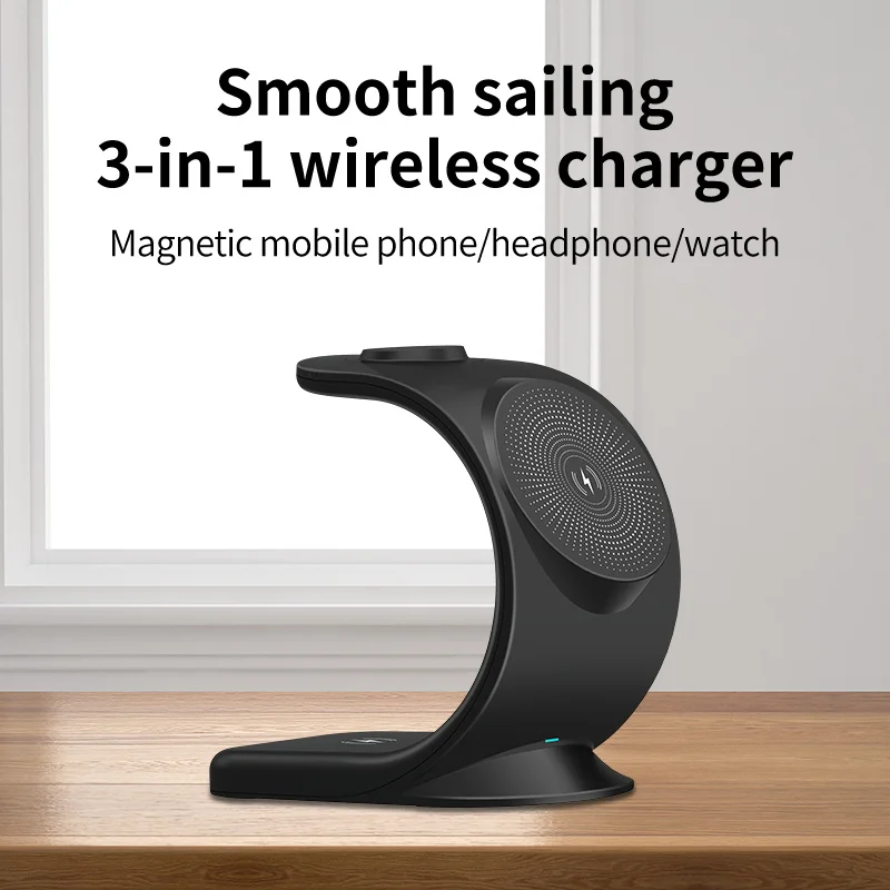 3 in 1 Magnetic Wireless Charger for iPhone 14 13 11 12 X Pro Max Chargers for Apple Watch 8 7 6 SE Airpods Pro 2 Charger Holder