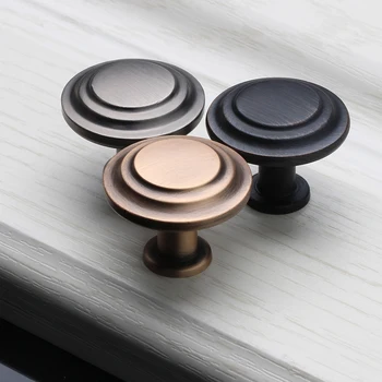 Retro Kitchen Knobs 30mm Cupboard Door Handles Zinc Alloy Vintage Wardrobe for Furniture Handle Drawer Cabinet Pulls Accessories