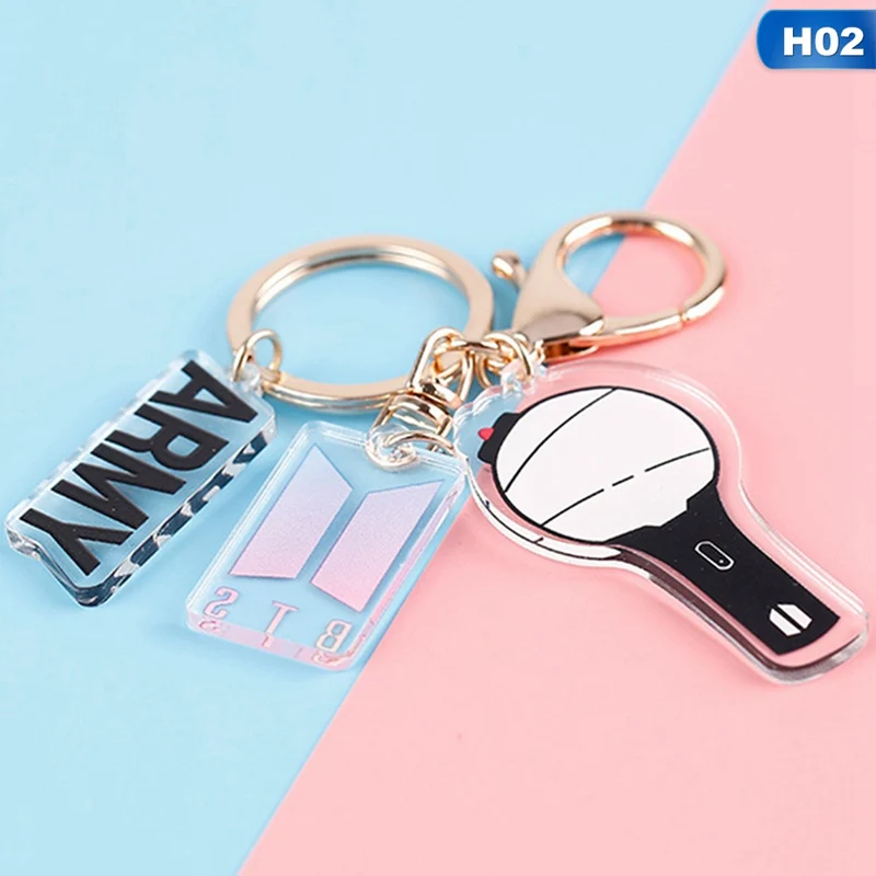 Kpop брелок Blackpink Exo Got7 Nct дважды карта альбома Soul световая палочка брелок акриловое кольцо для ключей