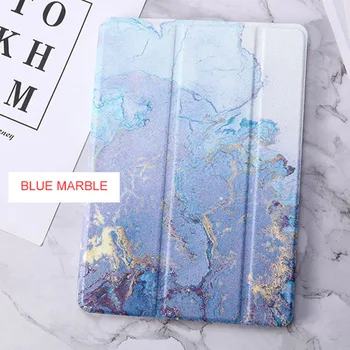 

For IPad 10.2 Case Marble Grain Pu Leather Soft TPU Smart Cover For IPad Mini123/Air3 Silica Gel Soft Shell For Pro10.5/Mini4 5