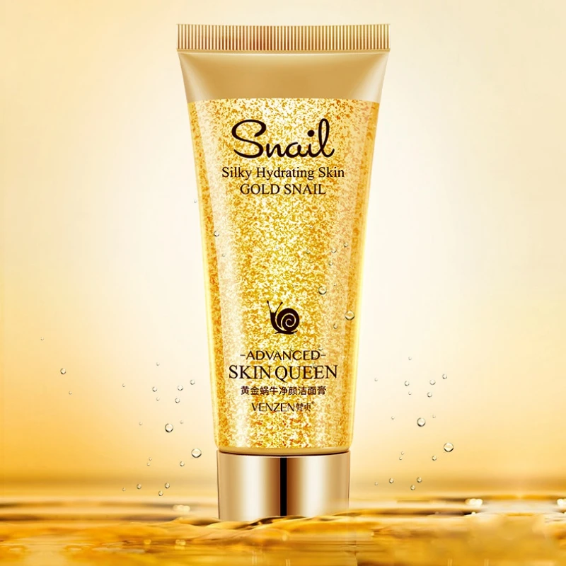 VENZEN Gold Snail очищающее средство для лица увлажняющее очистки пор удаление черных