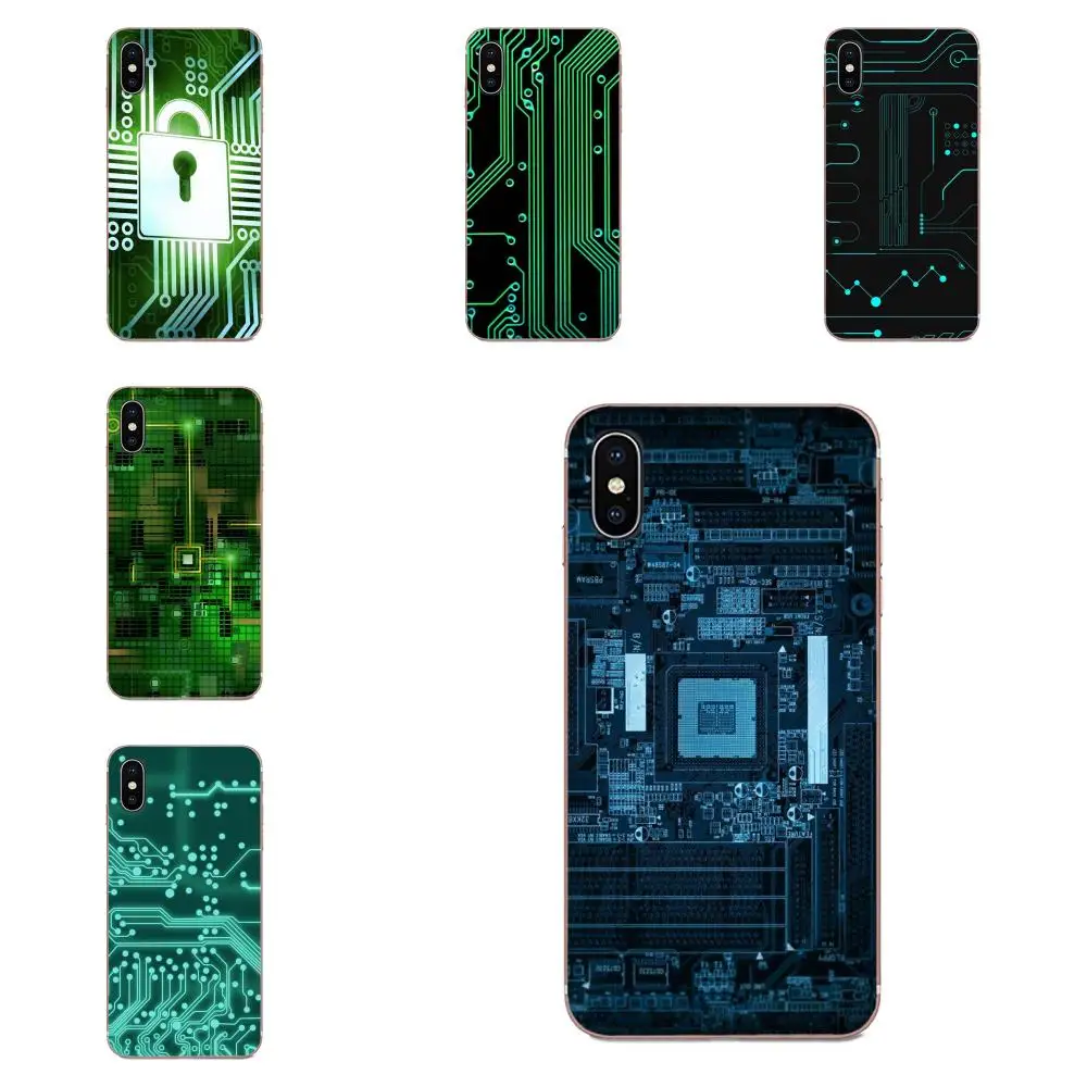 Технологическая печатная плата для Apple iPhone 11 Pro X XS Max XR 4 4S 5 5C 5S SE 6 6S 7 8 Plus Мягкий ТПУ
