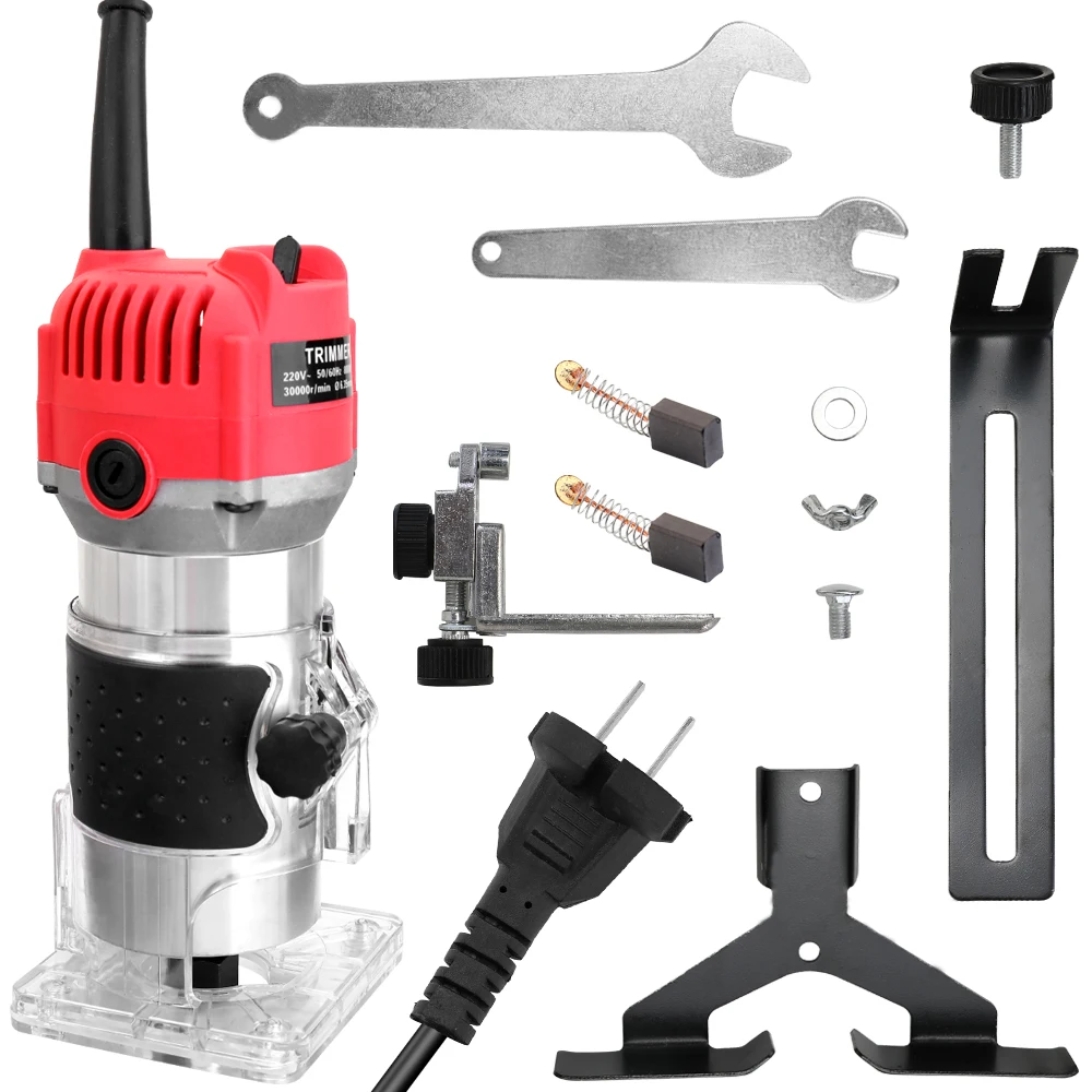 

Professional Woodworking Electric Trimming Machine Engraving Electromechanical Wood Milling Slot Machine Copper Motor