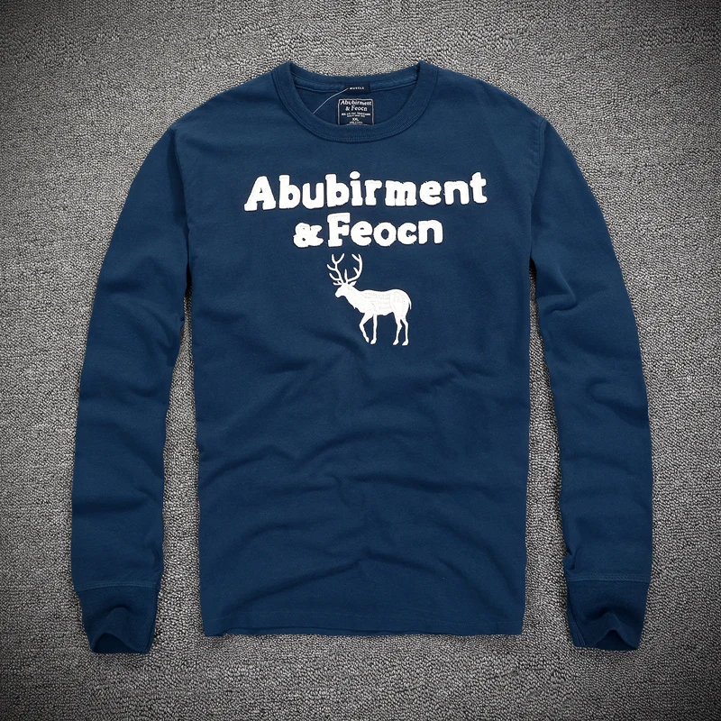 Футболка с длинным рукавом для мужчин хлопок Весна осень уличная ...