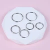 3 Pair/Set Fashion Punk Women Girl Simple Round Circle Small Ear Stud Earrings Punk Hip-hop Ear Ring Jewelry Hoop Earrings 5