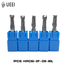 Концевая фреза HRC50 D4 D12 60L 75L 2Flute сверхдлинная твердосплавная