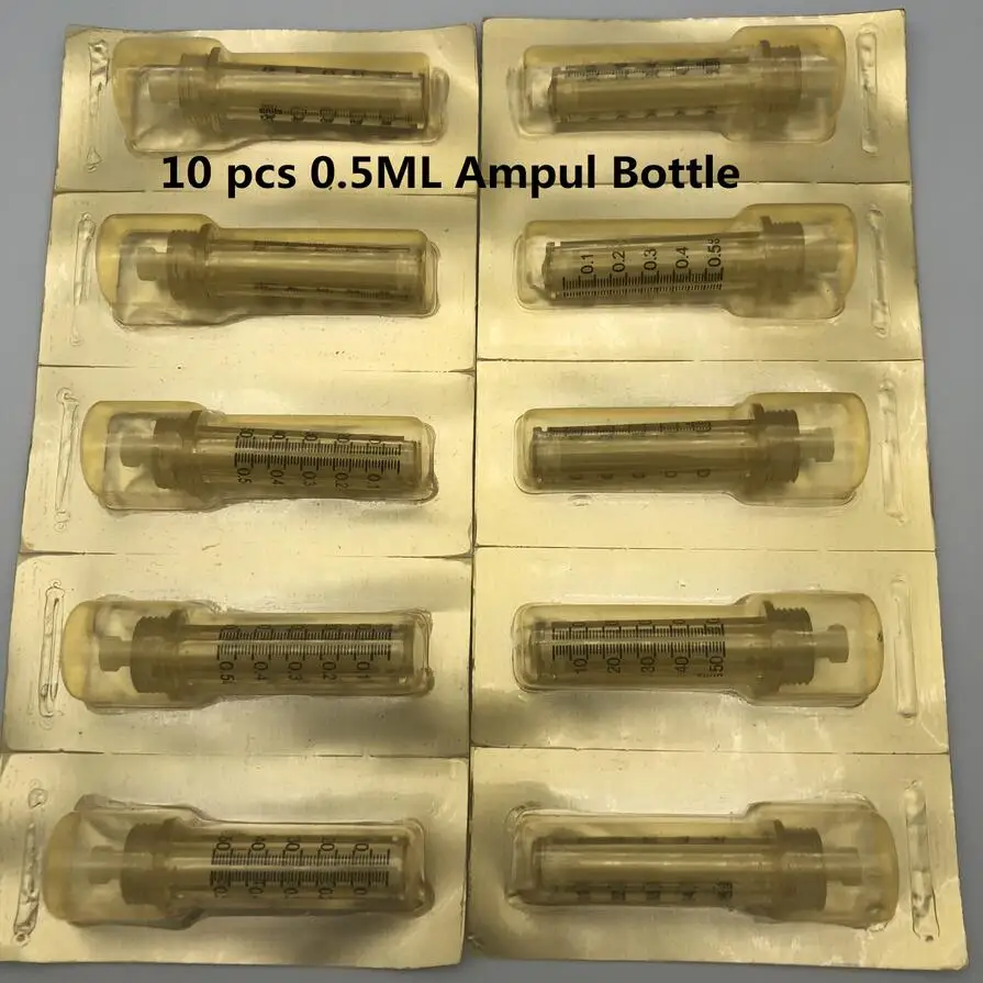 0,5 мл ампул бутылка Abe бутылка для гиалуроновой ручки ампул кончик конвертер Подушка Стерильная SFDA - Габаритные размеры: 10PCS Ampul Bottle