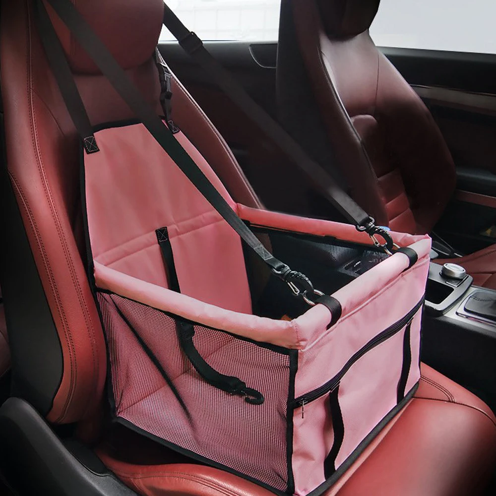 Baratos CAWAYI Kennel impresión resistente al agua refuerzo transpirable asiento de coche para mascotas protección de perro gato transporte portátil plegable