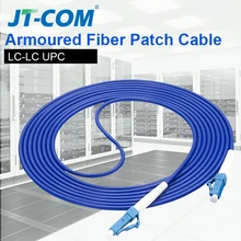 Vehículos blindados de 3M LC UPC de grado Industrial parche de fibra óptica Cable de Cable óptico 2,0 3,0mm FTTH monomodo Simplex fibra Cable de parche