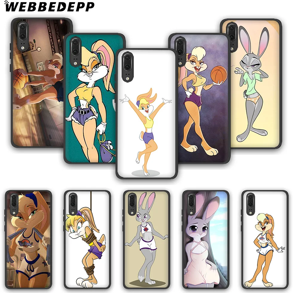 WEBBEDEPP Lola bunny TPU phone case for Huawei P10 P20 P30 Lite Pro Y6 Y7 prime 2018 Y9 2019 |