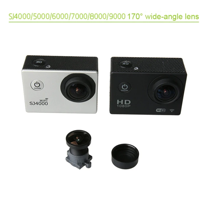 Широкоугольный объектив 170 градусов для экшн-камеры SJCAM SJ4000 sj5000 SJ6000 sj7000 SJ8000 SJ9000 NC99