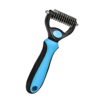 

Pet Cat Dog Groomer Brush Fur Knot Cutter Rake Comb Beauty Tool Dog Cat Hair Removal Comb Furmins Pet Brush Grooming Tool