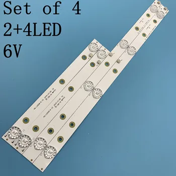 

New 4 pcs/set LED Backlight strip for akai AKTV3221 32LED38P JS-D-JP3220-041EC E32F2000 D32-0A35 MS-L0928-L R V2 HV320WHB-N80