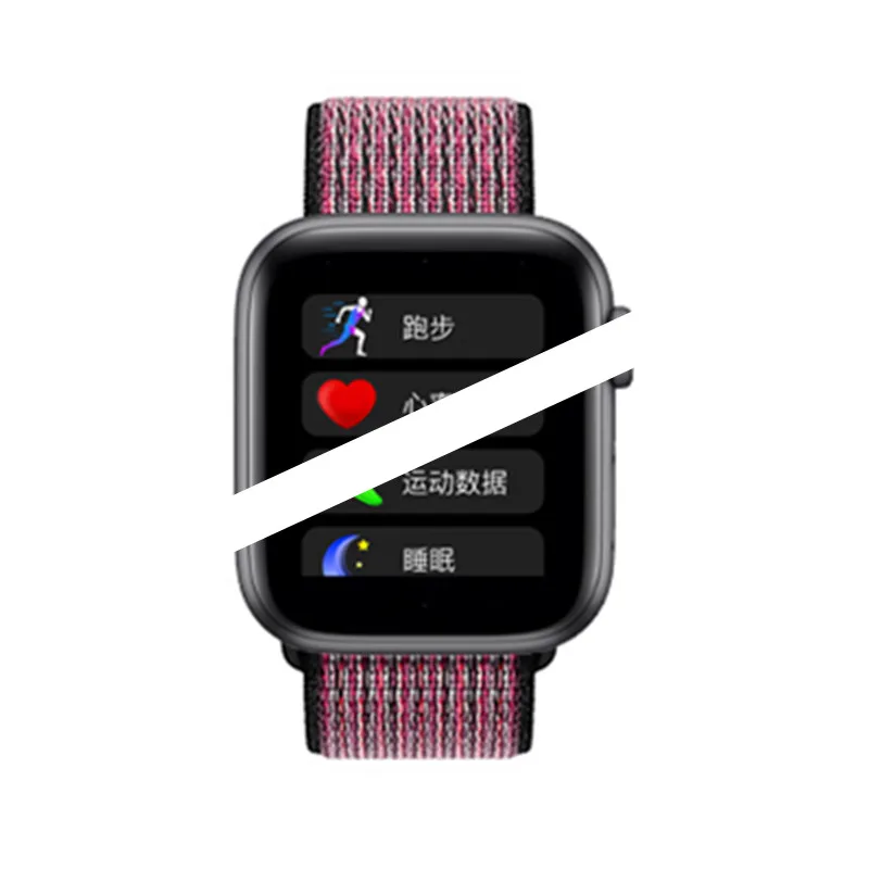 Bluetooth SmartWatch T200 сердечного ритма Ip68 Водонепроницаемые Смарт-часы для женщин и мужчин для IOS Apple iPhone Android PK часы 5 IWO 11 12 - Цвет: Nylon strap