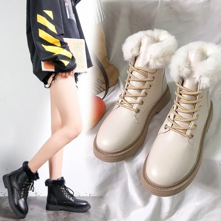 

2020 Boots Women Genuine Leather Shoes For Winter Boots Shoes Woman Casual Spring Genuine Leather Botas Mujer Female Ankle Boots