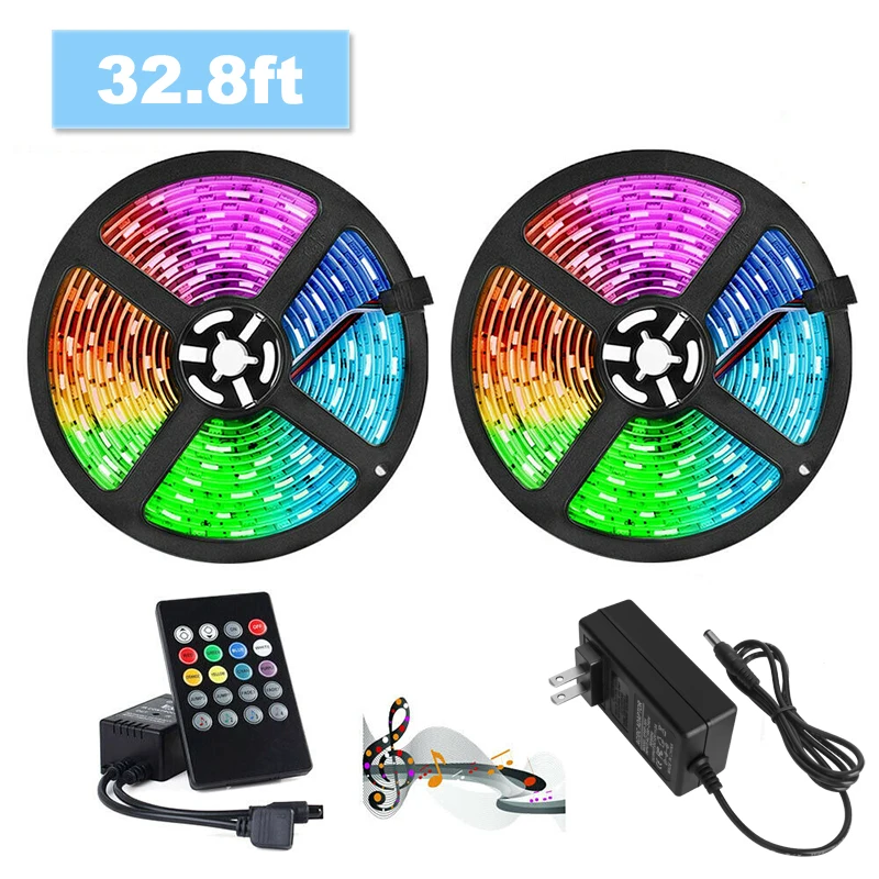5 м 10 Светодиодные полосы светильник s 5050 RGB Цвета Водонепроницаемый напольный ing