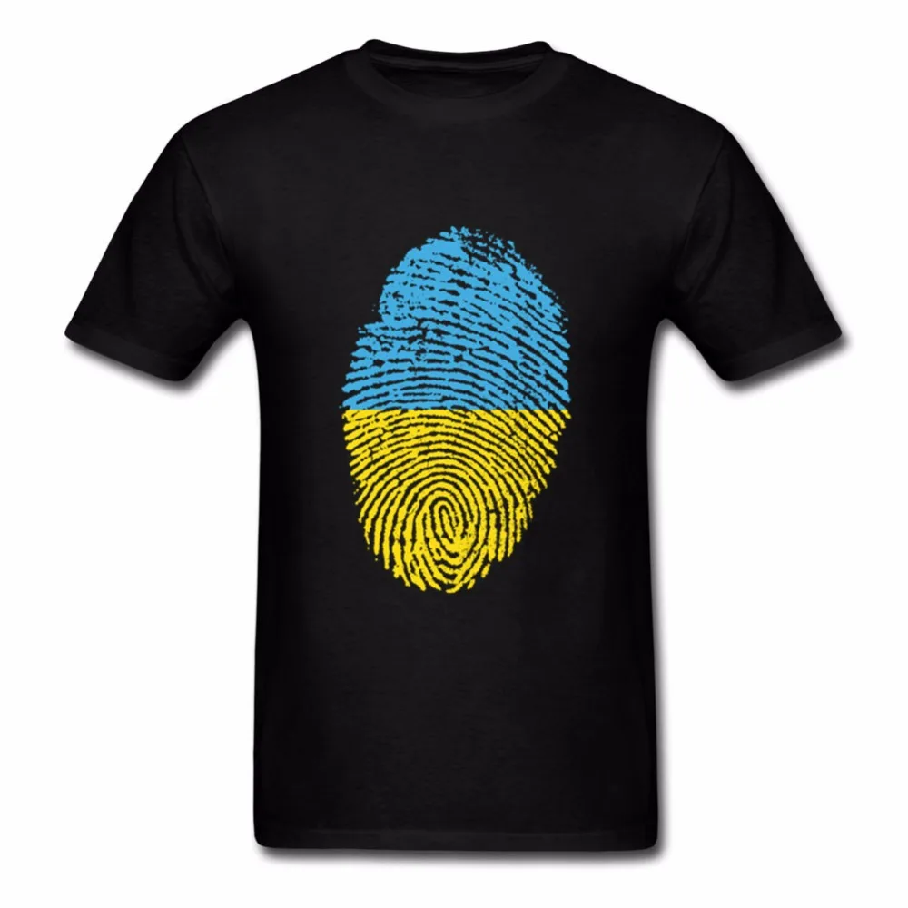 Украинский флаг, отпечаток пальца, новинка, хип-хоп camiseta Ukraine, забавная модная мужская футболка, аниме, Мужская футболка
