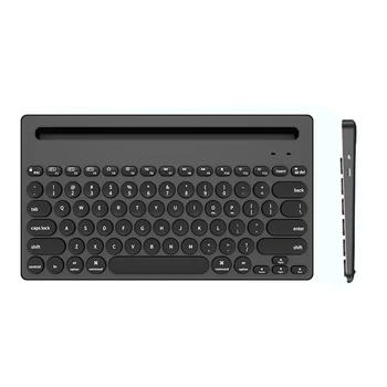 

Portable Wireless Keyboard Compact Multi-Device Keyboard for Tablet Computer Phone (Black)