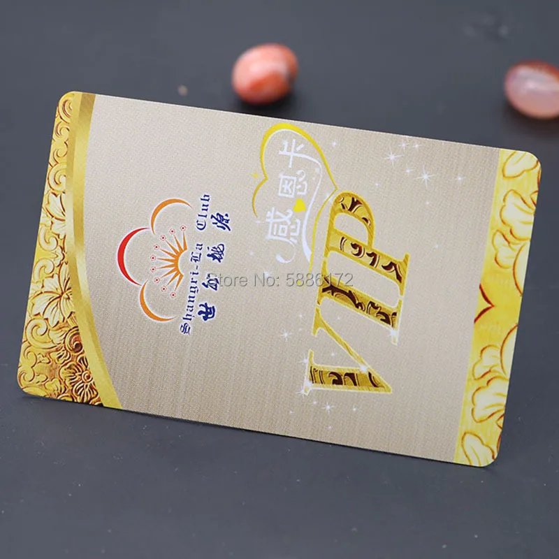 

Amazing quality rectangle PVC VIP business card