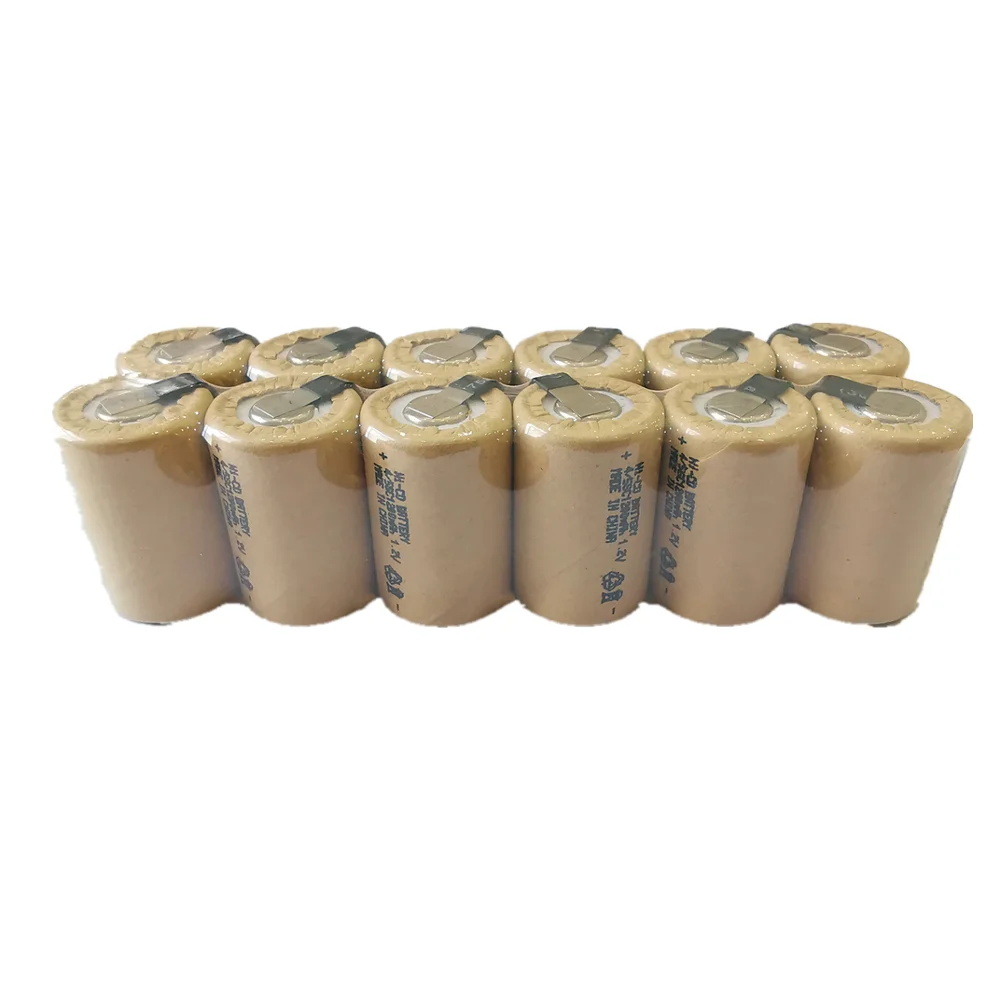 Новый nicd 12 шт. Ni CD 4/5SC1200mAh аккумулятор высокой мощности с вкладками 10C 1 2 В