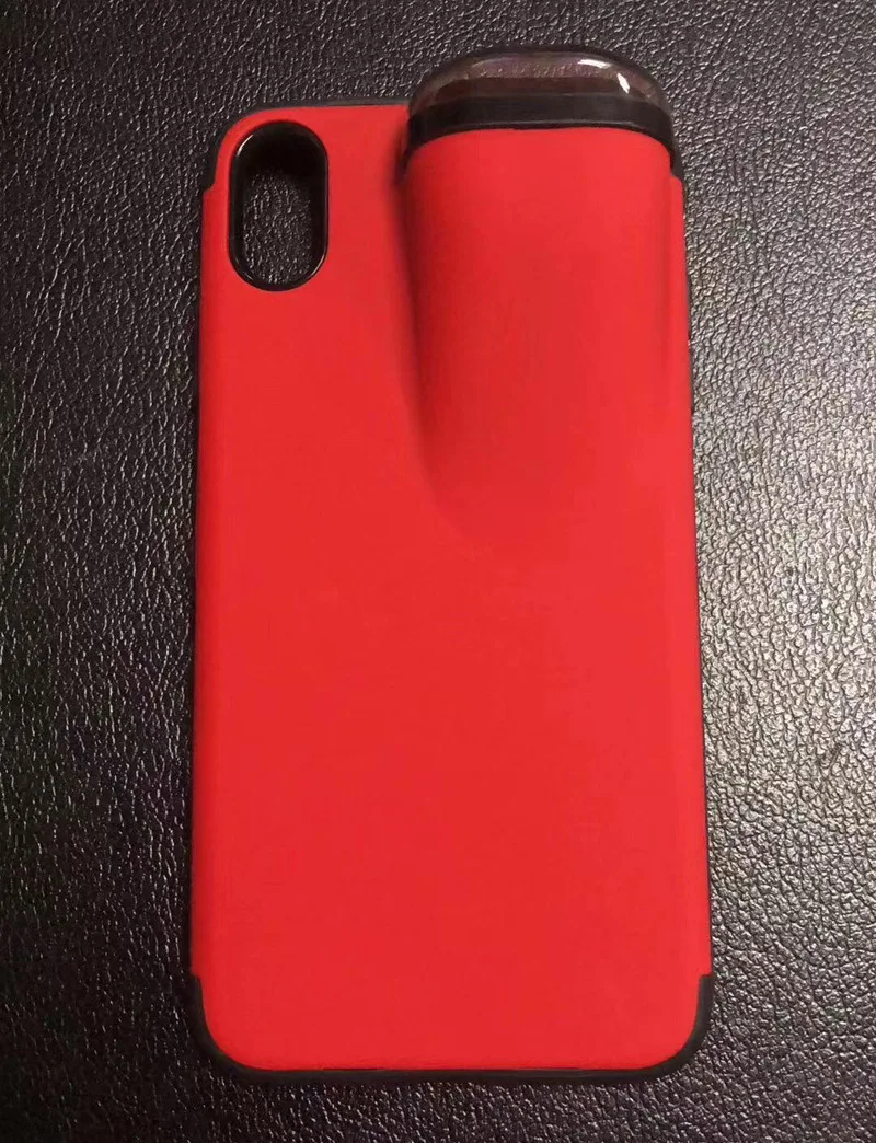 2 в 1 силиконовый чехол для телефона для iPhone 11 Pro Max Xs Max Xr X 10 8 7 Plus с держателем AirPods чехол для телефона AirPods Прямая поставка