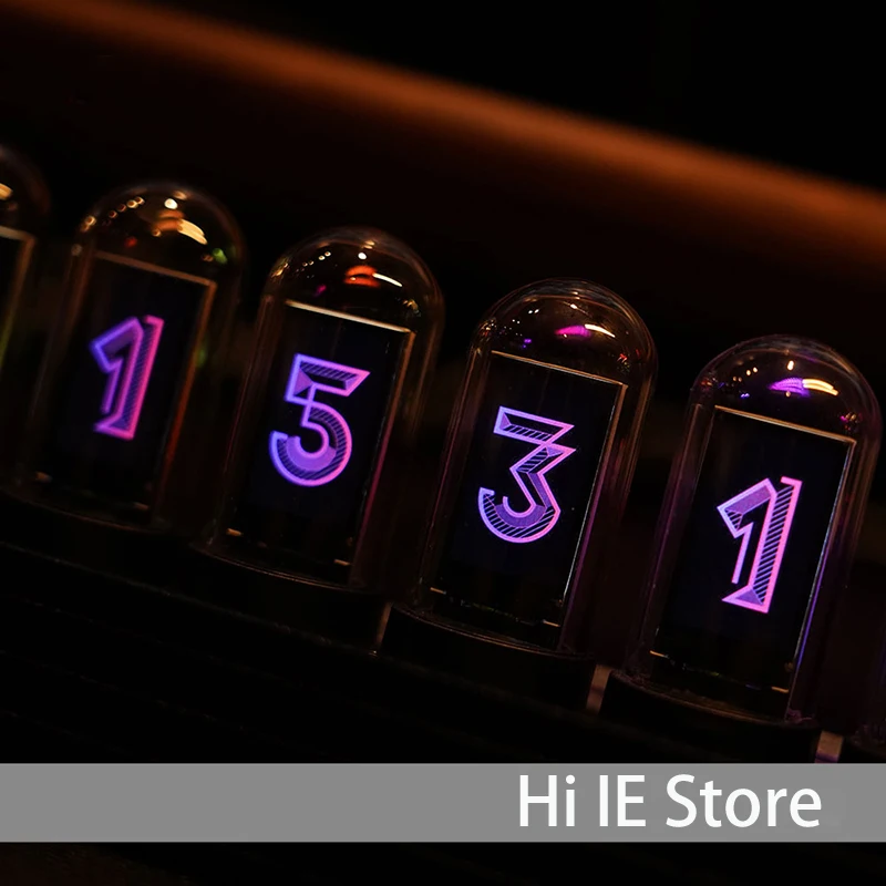 Аналоговые светящиеся трубчатые часы RGB цветные светодиодсветодиодный с