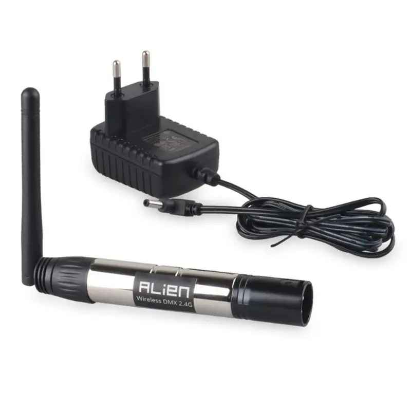 DMX512 Wireless Controller Receiver Transmitter 2.4G ISM Dif Communication Distance 500m for Stage Par DJ Disco Bar Lights?EU ?