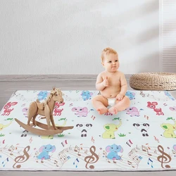 Tapis de jeu rampant épais pour bébé, respectueux de l'environnement, pliable, pour sécurité des enfants, 200x180 