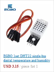 DHT21 Neuer Digitalausgangs-Relativfeuchtigkeits- und Temperatursensor/Modul, Verbindung mit Single-Bus-Line-Sensor AM2301 AM2301A AM2301B – Detail 3