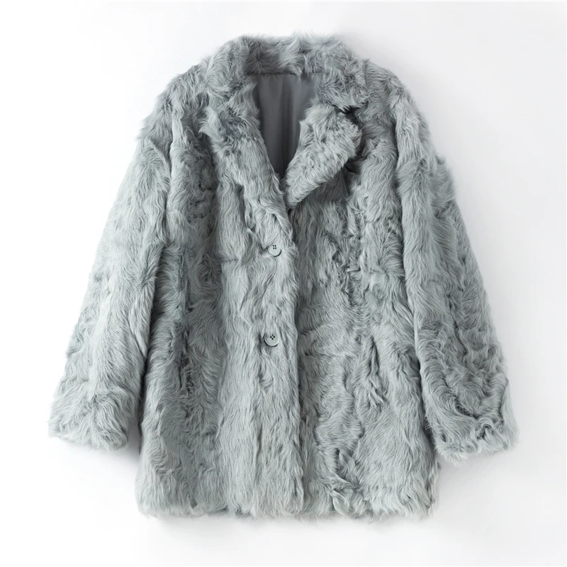 PUDI Женское зимнее теплое пальто из натурального овечьего меха, пальто для отдыха, Женское пальто из натурального меха овчины, куртка большого размера B401703