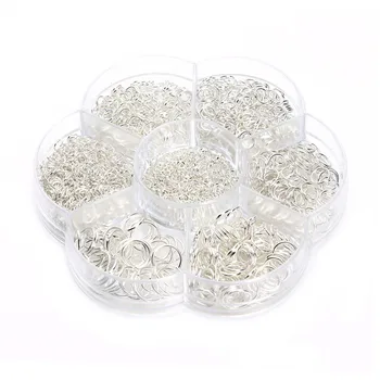 

1 Box Multi-color Close Unsoldered Iron Jump Rings Open Round Rings Single Loop For Unisex Jewelry Makings Accessories 3-10mm