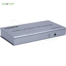 

2.0V 60M HDMI Extender support keyboard and mouse with TX RX 3.5mm R/L Audio Output Support HDCP2.2 Over Cat 5e/6 Cable