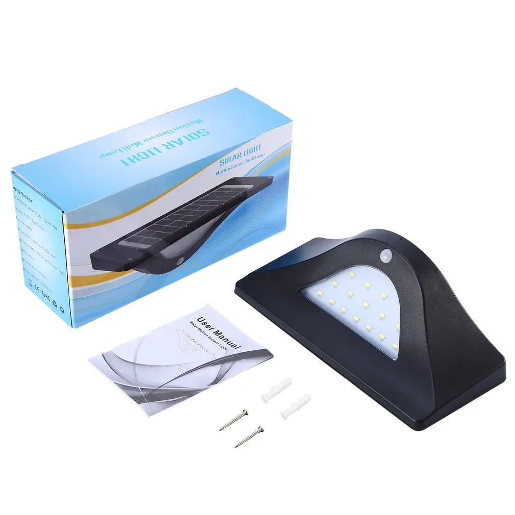 

ICOCO Solar Garden Light LED Solar Lamp Waterproof Outdoor Lighting Decoration Street Lights Security Wireless Wall Lamp