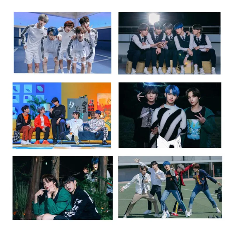 21 шт./компл. Kpop TXT альбом мечта глава: волшебный фото липкие звезды Фотокарта Стикеры "сделай сам" с украшением в виде кристаллов карты Стикеры s