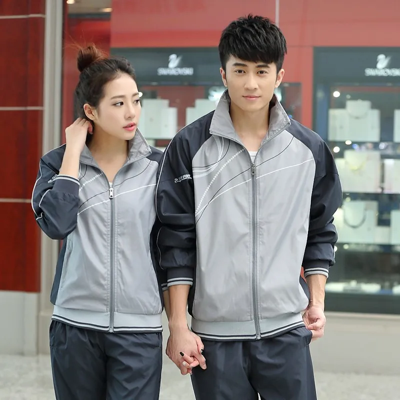 

2019 Sports Set Men And Women Spring And Autumn Couples Running Casual Spring And Autumn Set Customizable Logo