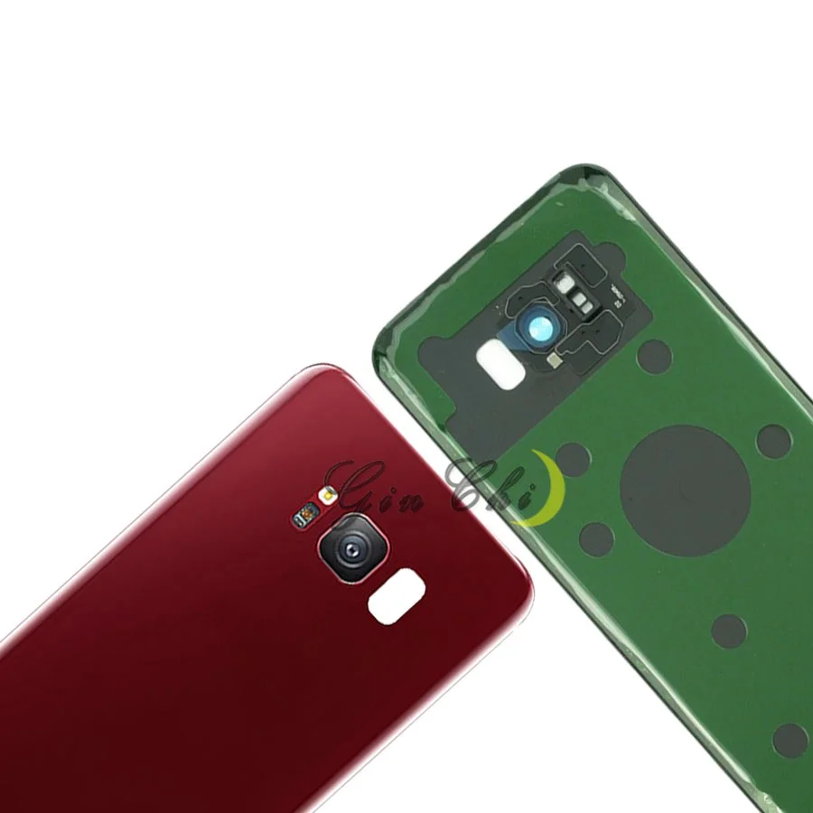 Чехол для samsung S8 Крышка для батареи для samsung S8 plus задняя крышка для батареи чехол S8 G950F G955 заднее стекло с объективом камеры
